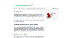 Desktop Screenshot of cdrateguide.com