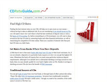 Tablet Screenshot of cdrateguide.com